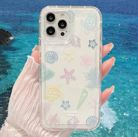 iPhone 16 (6.1) Case Tropical Vibes clear