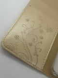 iPhone 6/6S 4.7" Flip Cover  Diseño Flores y Mariposa Relieve