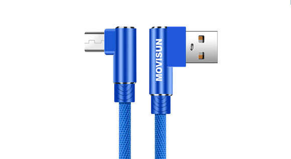 Cable Movisun USB a Micro AA-120MU 3.1 Amp reforzado microfibra