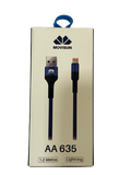 Cable iPhone Movisun USB a Lightning  AA-635  microfibra