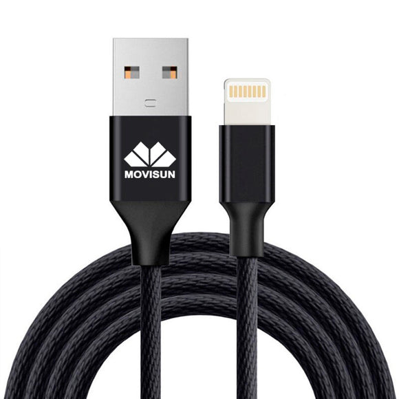 Cable iPhone Movisun USB a Lightning  MX-120LT 3.1 Amp microfibra