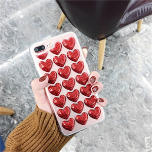 iPhone 6/6S 4.7" TPU Case 3D Love Hearts