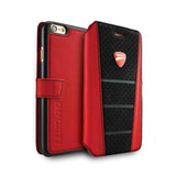 IPhone 6/6S 4.7" MOBO Ducati Leather Flip Case-Rojo/Negro