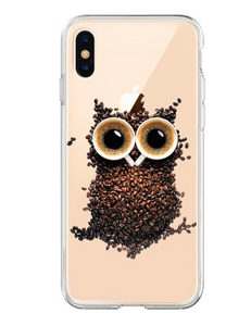 iPhone 6/6S 4.7" TPU Case Owl Coffee Design