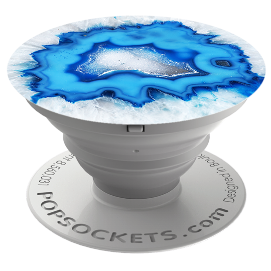 POP0015-Popsockets Phone Grip & Stand Ice Blue Agate